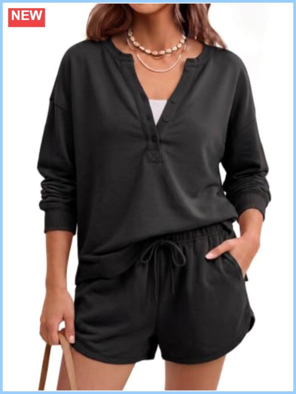 Women's Striped 2 Piece Lounge Set Casual Knit Pant Set